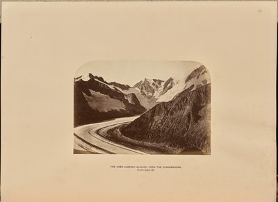 O glaciar de Ober Aletsch a partir do Sparrenhorn de Ernest H. Edwards