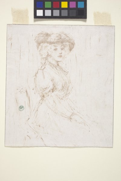 Mulher sentada (monoprint) de Ernest Haskell