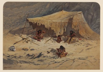 Acampamento Pré-histórico, 1871 de Ernest Henry Griset