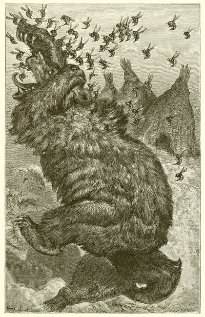 O Urso e as Colmeias de Ernest Henry Griset