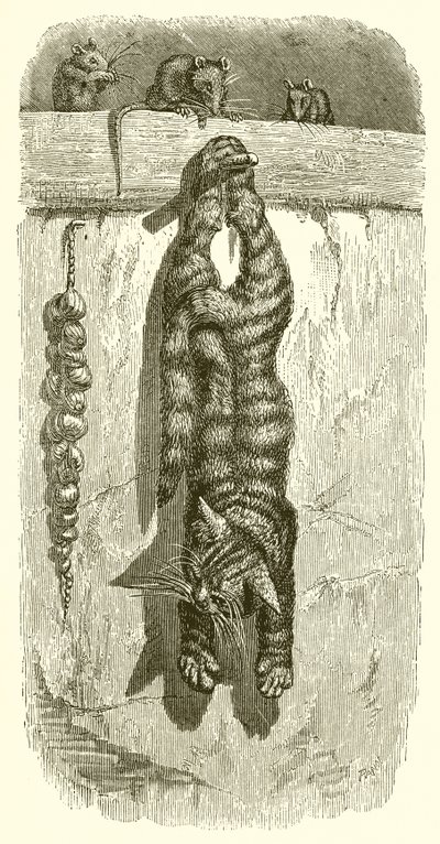 O gato e os ratos de Ernest Henry Griset
