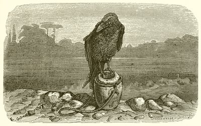 O corvo e o jarro de Ernest Henry Griset