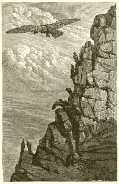 A águia e o corvo de Ernest Henry Griset