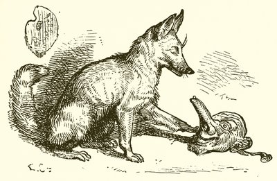 A raposa e a máscara de Ernest Henry Griset