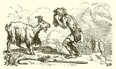 O pastor de cabras e a cabra de Ernest Henry Griset