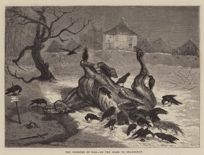 Os horrores da guerra, no caminho para Beaugency de Ernest Henry Griset