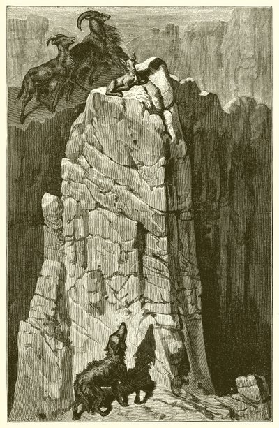 O garoto e o lobo de Ernest Henry Griset