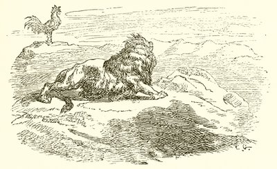 O Leão e o Elefante de Ernest Henry Griset