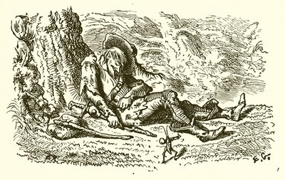 Os gafanhotos e o gafanhoto de Ernest Henry Griset