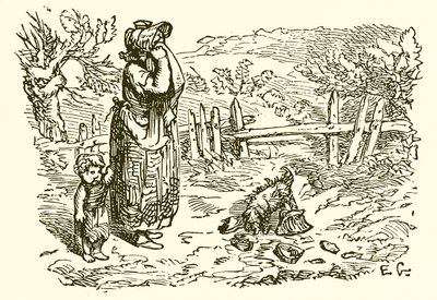 A empregada e o balde de leite de Ernest Henry Griset