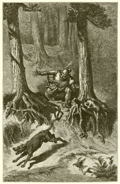 O velho cão de caça de Ernest Henry Griset