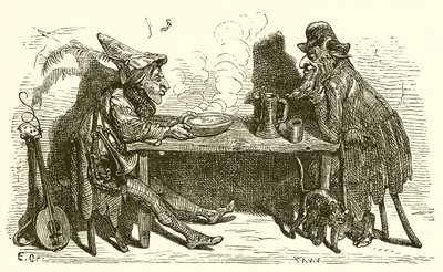 O sátiro e o viajante de Ernest Henry Griset