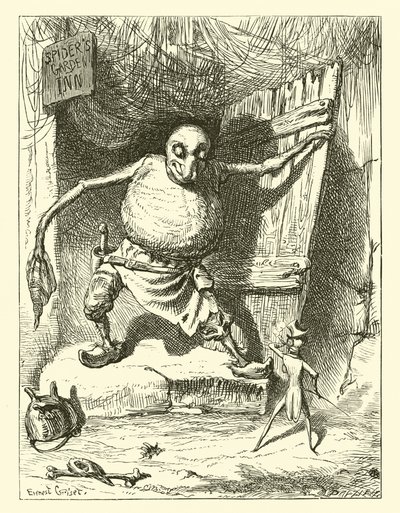 A aranha e a mosca de Ernest Henry Griset