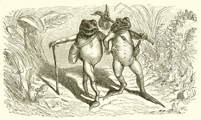 Os dois sapos de Ernest Henry Griset