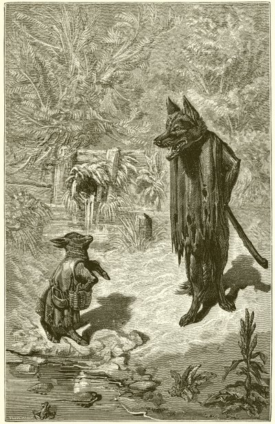 O lobo e o cordeiro de Ernest Henry Griset