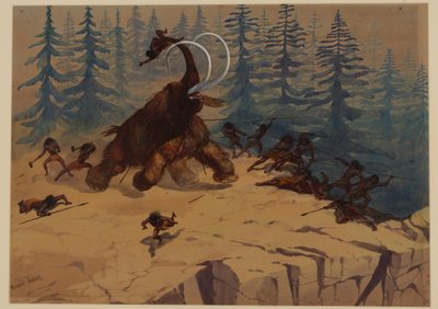 Mamute-lanoso, 1871 de Ernest Henry Griset