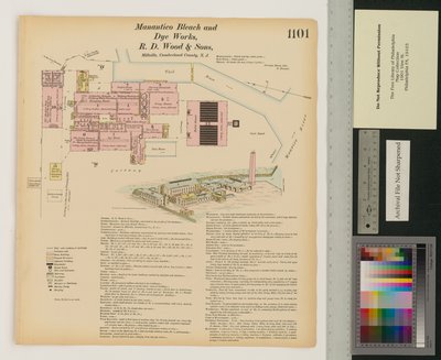 Manantico Bleach e Dye Works, Pesquisas Gerais Hexamer, Volume 12, Plate 1101 de Ernest Hexamer