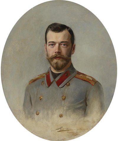 Retrato do imperador Nicholas II 1868-1918, 1897 de Ernest Karlovich Liphart