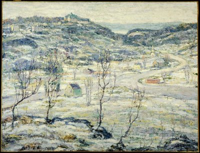 Vale do Harlem, inverno de Ernest Lawson