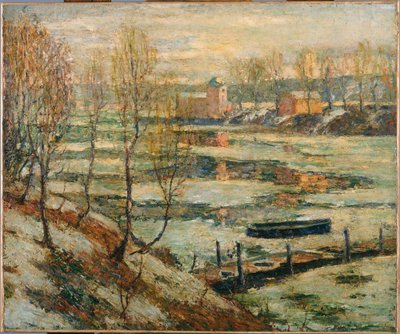 Gelo no rio de Ernest Lawson