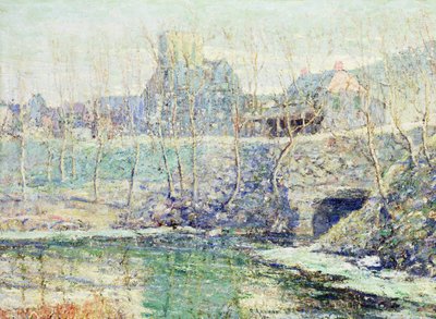 Dia de nevoeiro em março de Ernest Lawson
