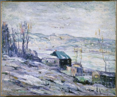 Dia ventoso, rio Bronx de Ernest Lawson