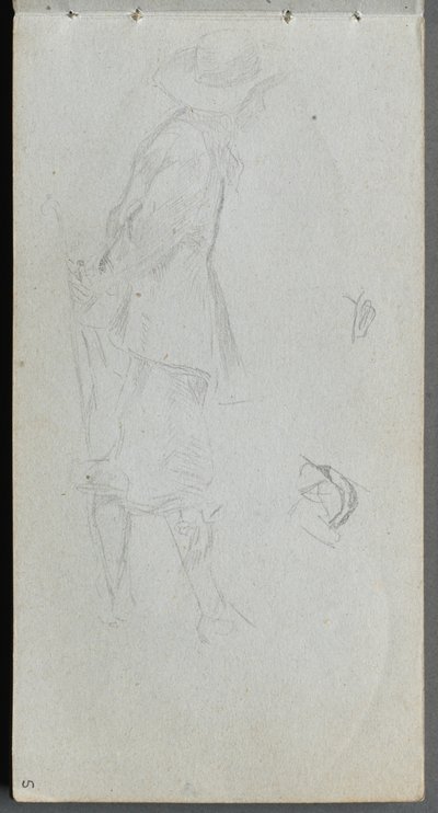 Sketchbook, página 05: Estudo da Figura. de Ernest Meissonier