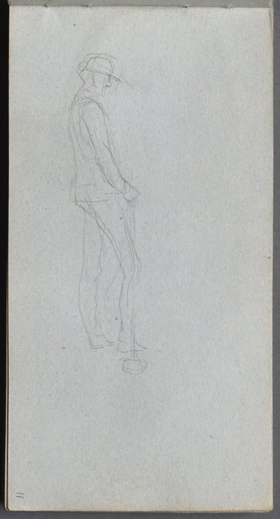 Sketchbook, página 11: Figura de perfil de Ernest Meissonier