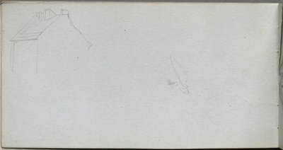 Sketchbook, página 54: Estudo de arquitetura. de Jean Louis Ernest Meissonier