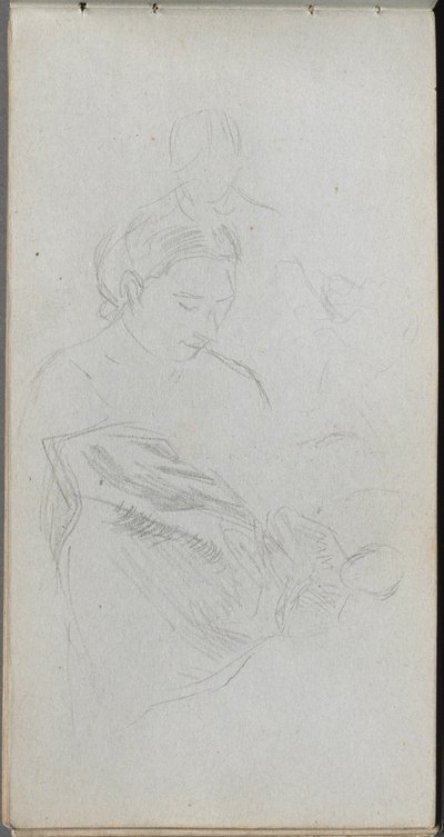 Sketchbook, página 82: Estudo de Fgures de Ernest Meissonier