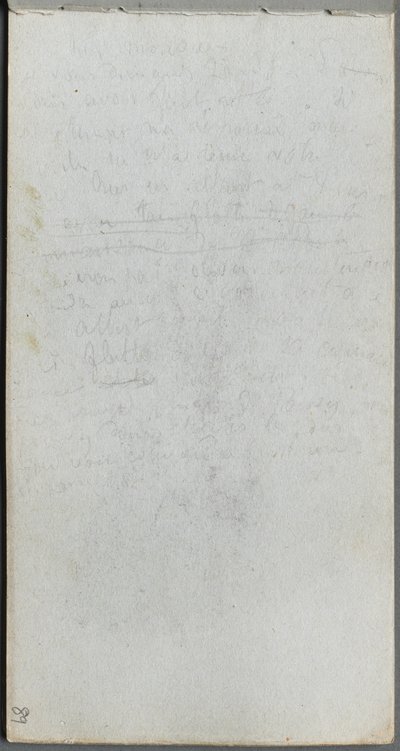 Caderno de desenho, página 89: Notas. de Jean Louis Ernest Meissonier