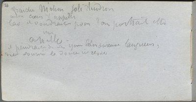 Caderno de desenho, página 95: Notas. de Jean Louis Ernest Meissonier