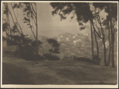 A cidade vista do cimo da colina de Ernest Mitchell Pratt