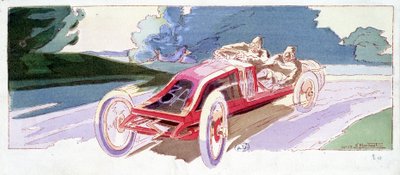Circuito de la Sarthe na Renault de Ernest Montaut