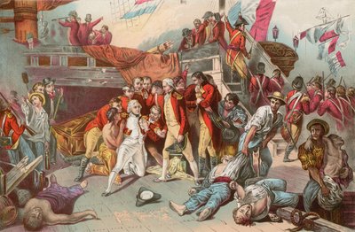 A última batalha de Nelson de Ernest Slingeneyer