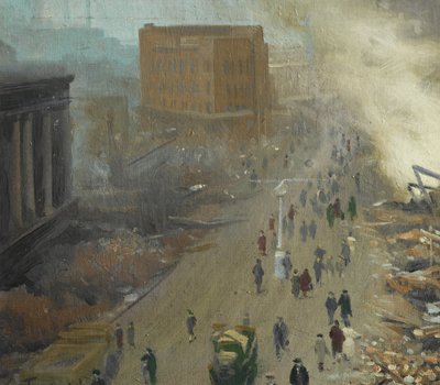 A Nova Ordem na Europa, Coventry Bombardeada Novembro de 1940, 1940 de Ernest Townsend