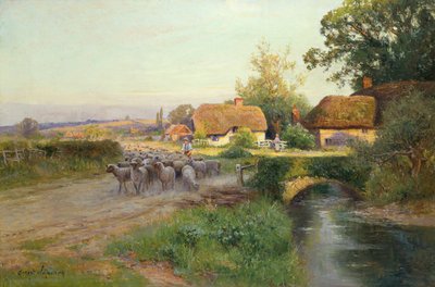 Voltando à Dobra (óleo sobre tela) de Ernest Walbourn