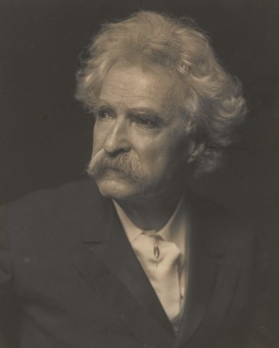 Mark Twain, c.1907 (fotografia a preto e branco) de Ernest Walter Histed