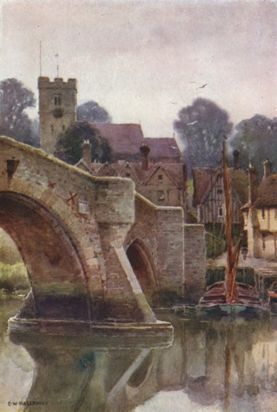 Aylesford (lito colorido) de Ernest William Haslehust