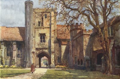 Torre de Beaufort e Ambulatory St Cross (cor litho) de Ernest William Haslehust