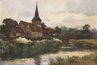Fordwich (lito colorido) de Ernest William Haslehust
