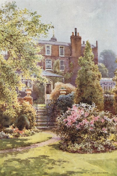 Gadshill Place from the Gardens (cor litho) de Ernest William Haslehust