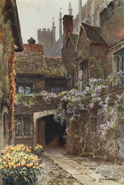 Corte do Mestre Carpinteiro (lito colorido) de Ernest William Haslehust