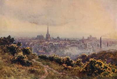 Norwich de Mousehold Heath (cor litho) de Ernest William Haslehust