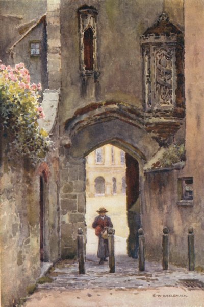 Penniless Gate, Wells (cor litho) de Ernest William Haslehust