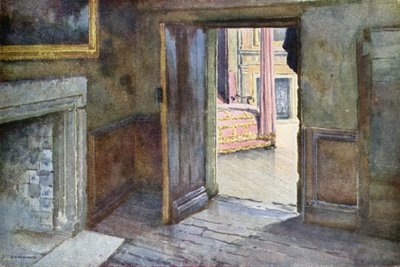 Sala de jantar da Rainha Maria, Holyrood Palace (cor litho) de Ernest William Haslehust