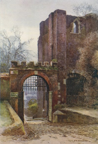 Castelo de Rougemont (cor litho) de Ernest William Haslehust