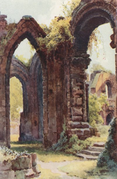 Ruínas de São João (cor litho) de Ernest William Haslehust