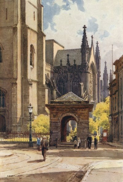 The Old Well House e Igreja Paroquial, Leamington (lito a cores) de Ernest William Haslehust