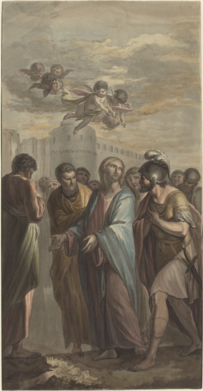 Cristo com apóstolos e um soldado romano de Ernest Zacharias Platner